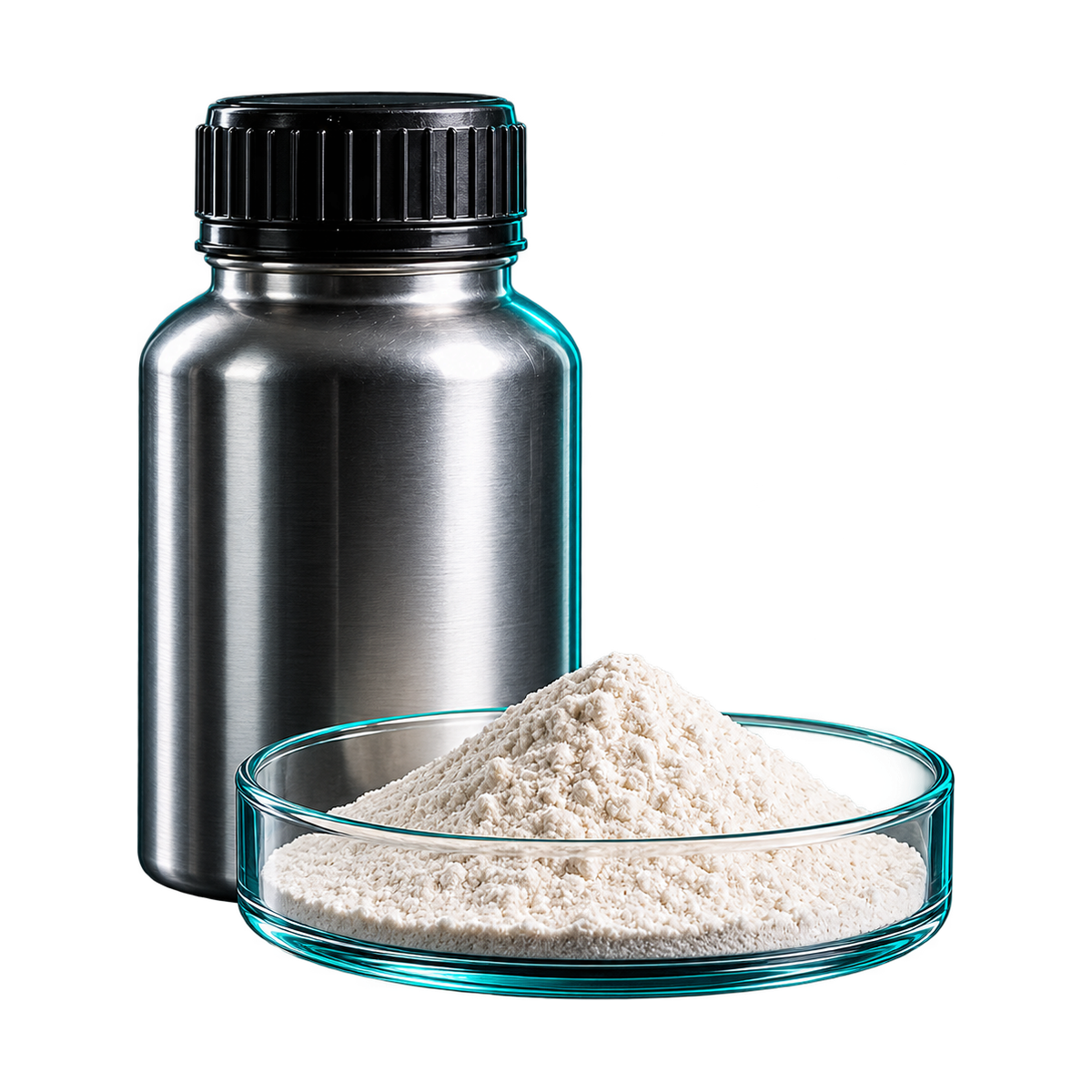 Industrial additives in a laboratory dish